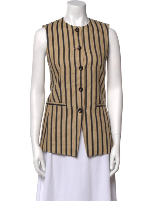 Max Mara Linen Striped Top