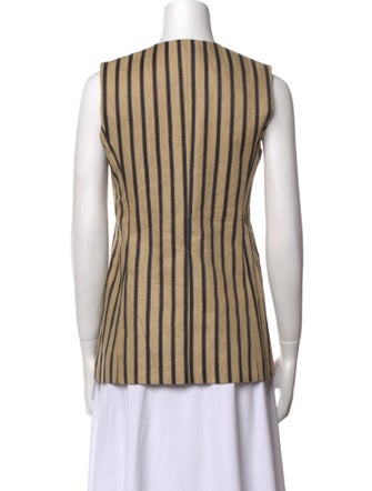 Max Mara Linen Striped Top