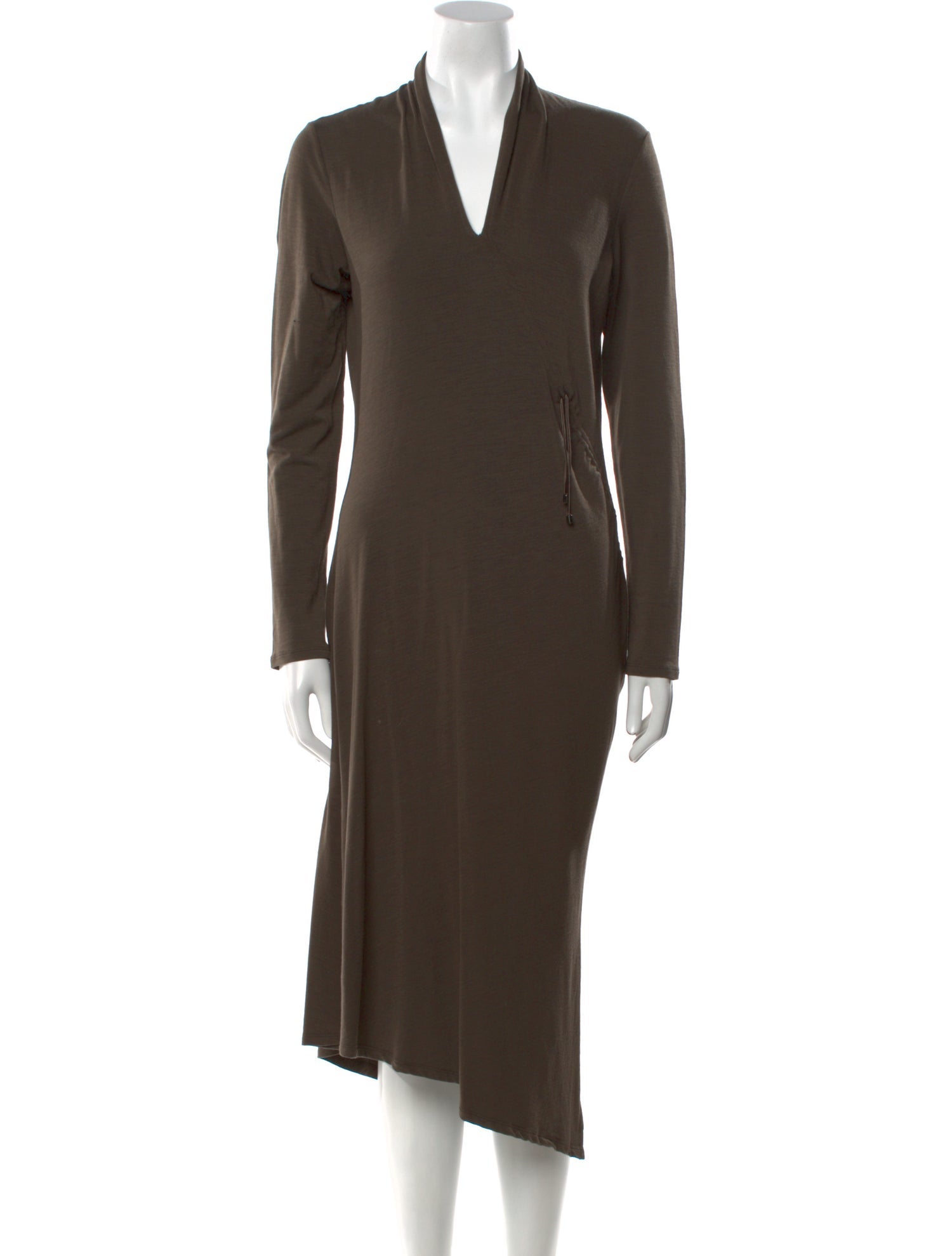 Max Mara V-Neck Midi Length Dress