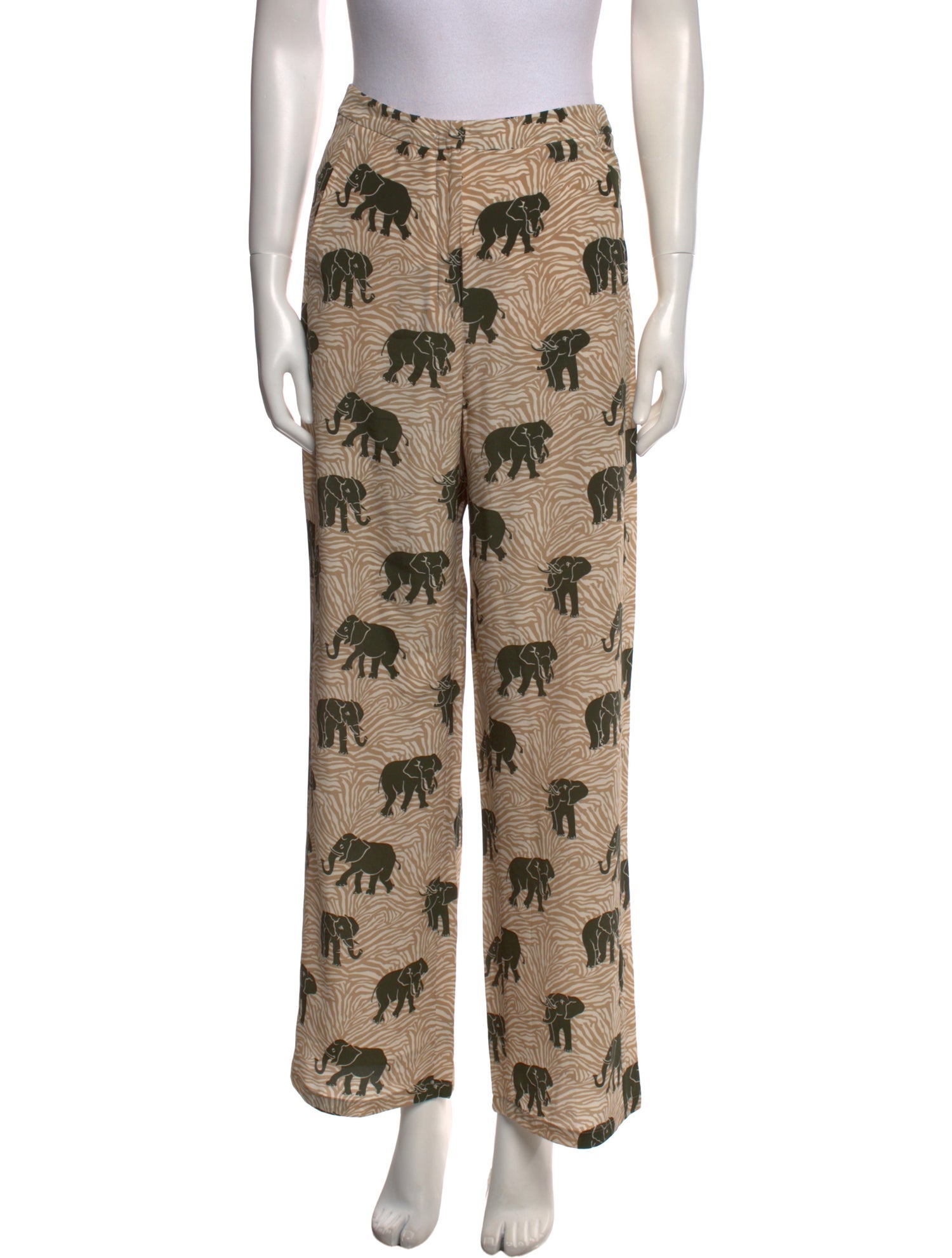 Max Mara Printed Straight Leg Pants