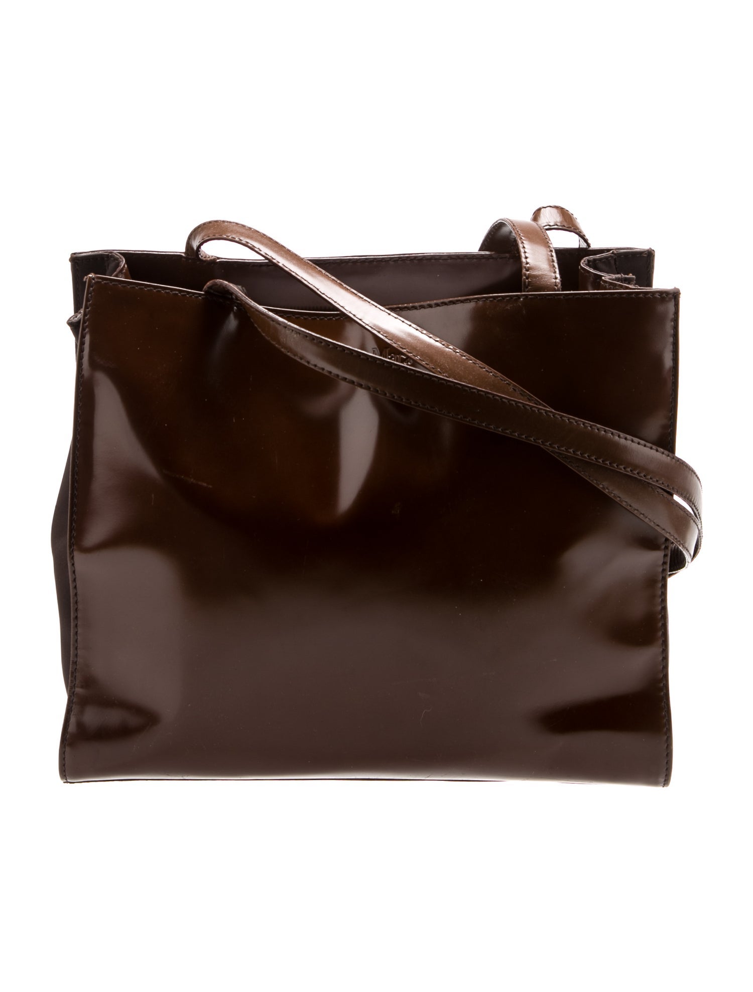 Max Mara Patent Leather Shoulder Bag