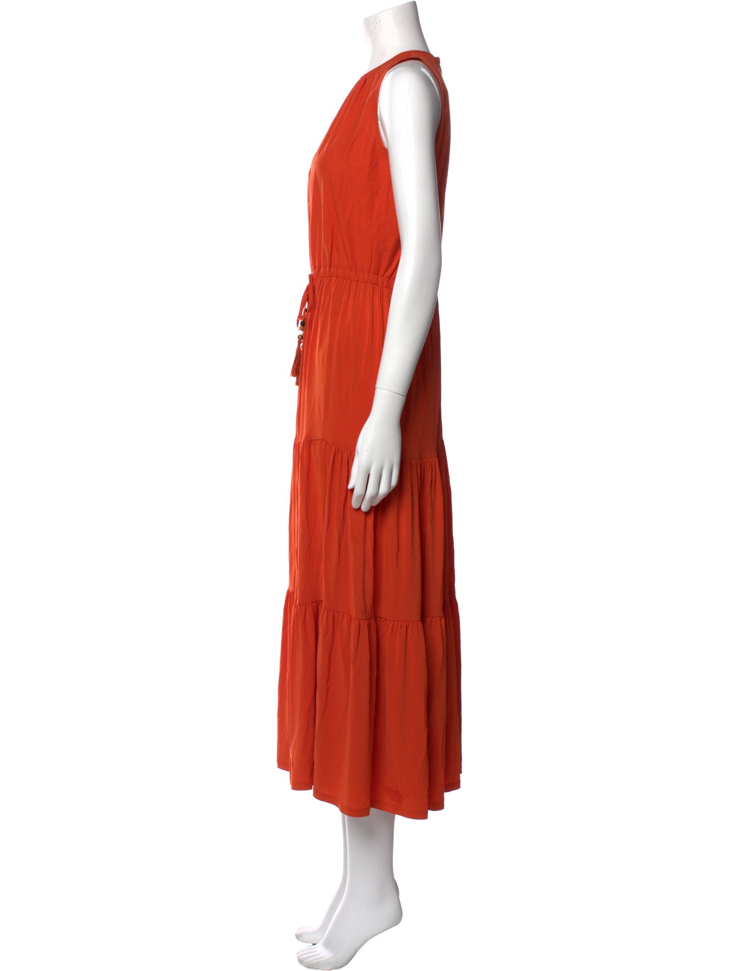 Max Mara Crew Neck Long Dress
