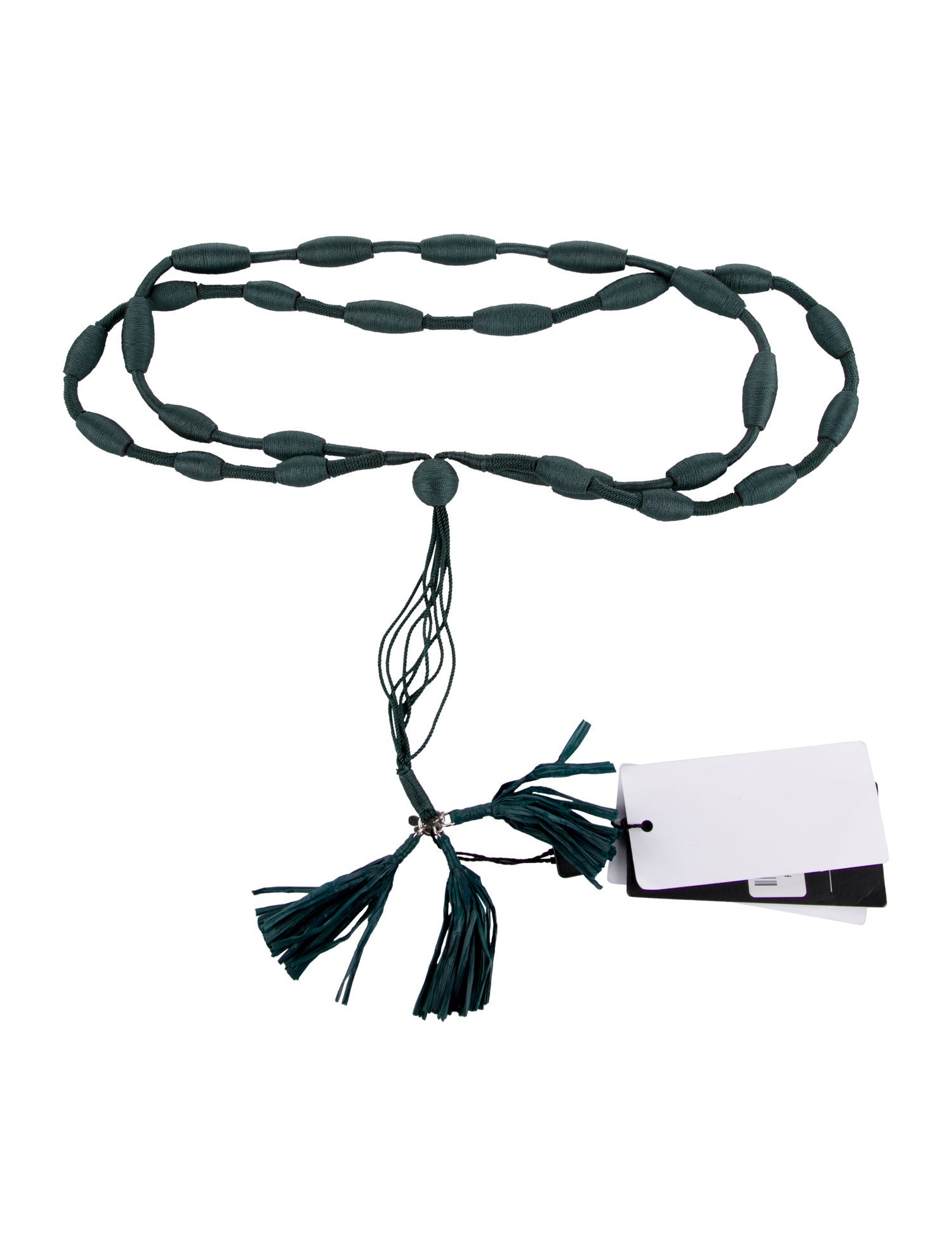 Weekend Max Mara Skinny Tassel Accents Waist Belt