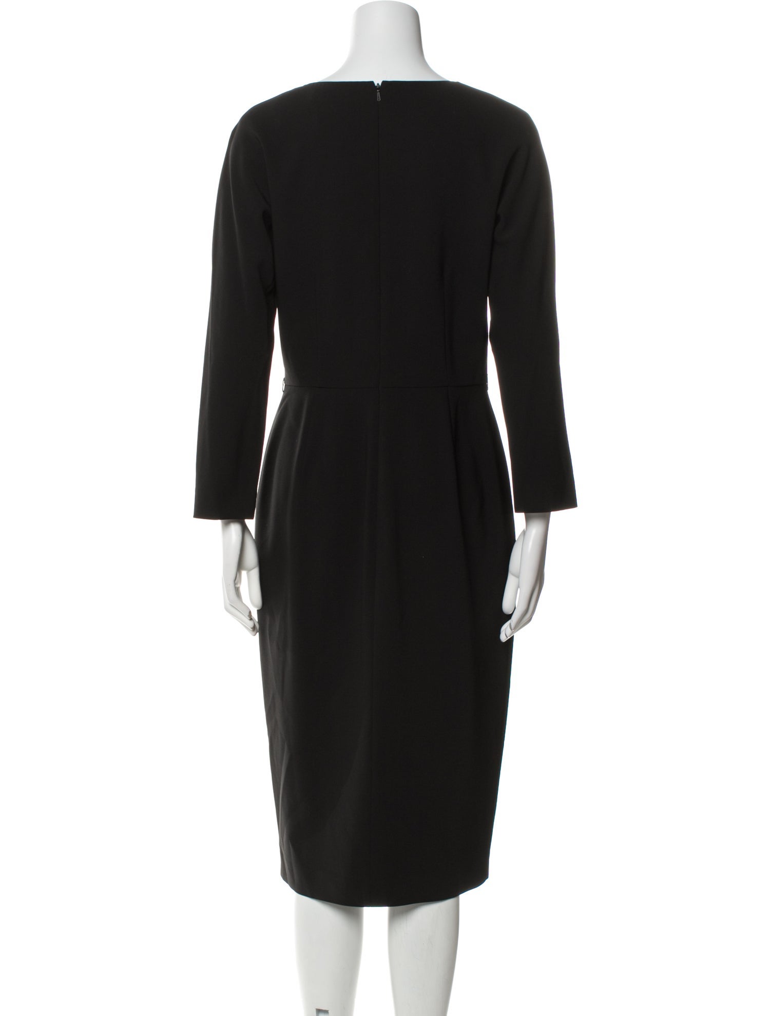 Max Mara Virgin Wool Midi Length Dress
