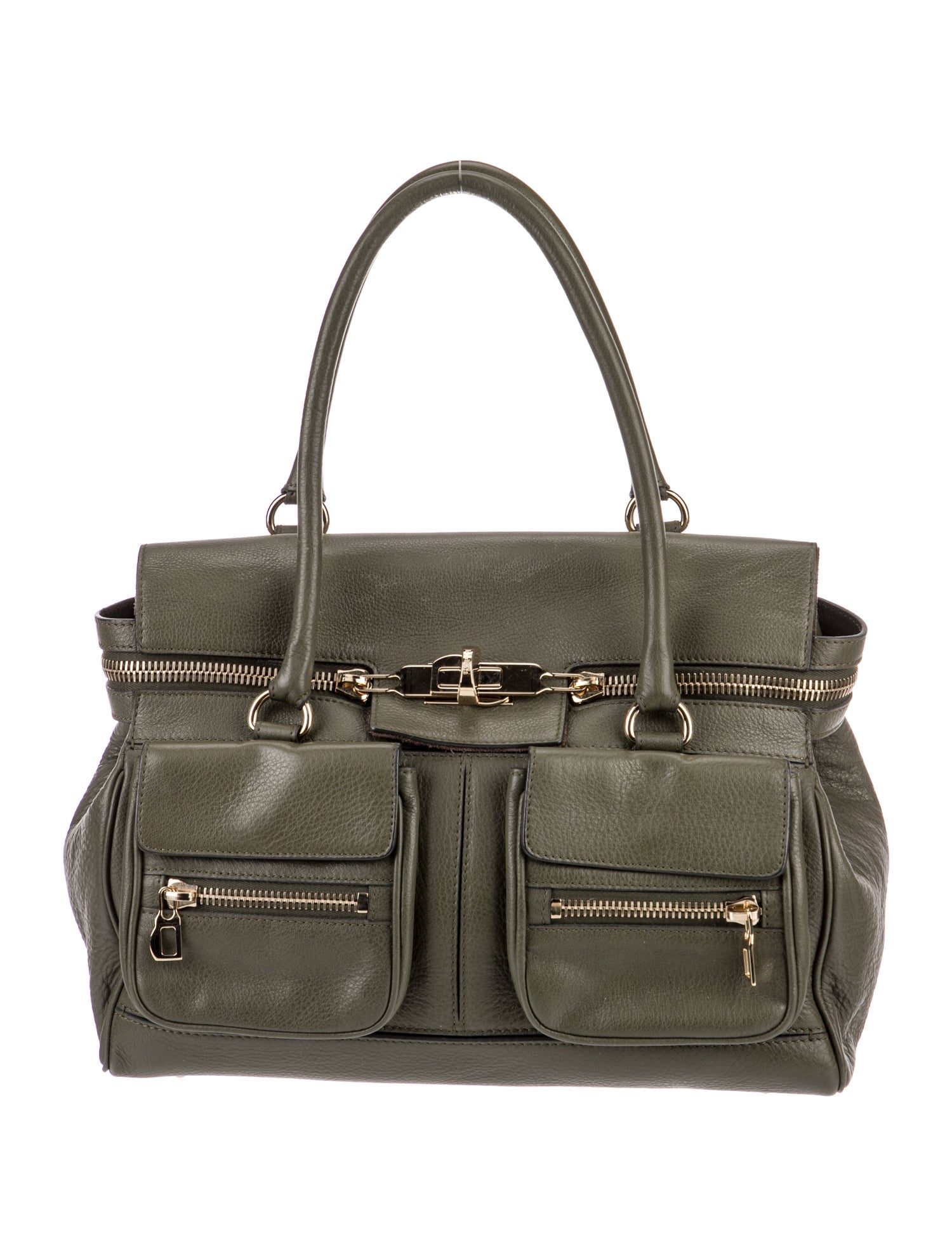 Max Mara Leather Top Handle Bag