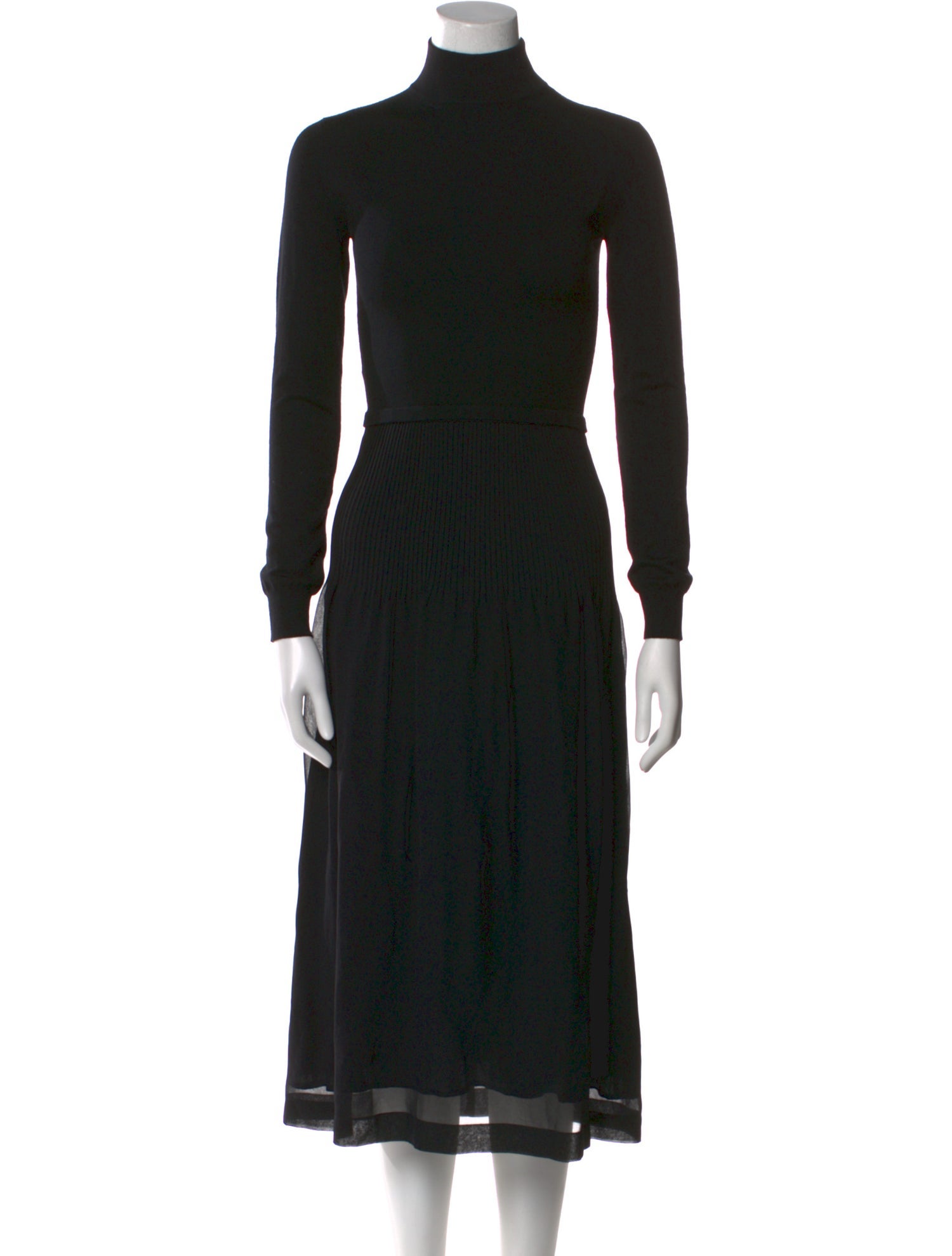 Max Mara Virgin Wool Midi Length Dress