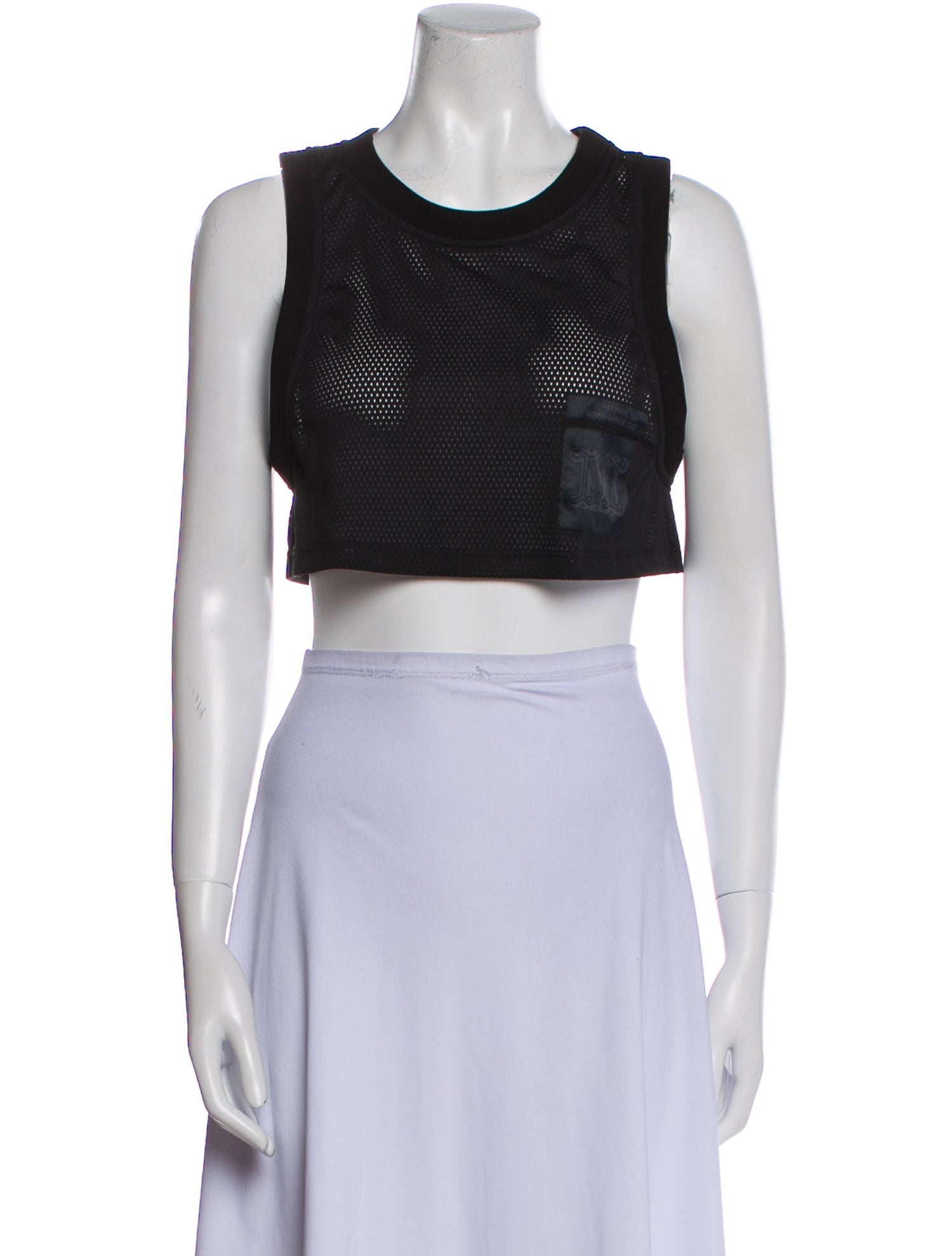 Max Mara Crew Neck Sleeveless Crop Top w/ Tags