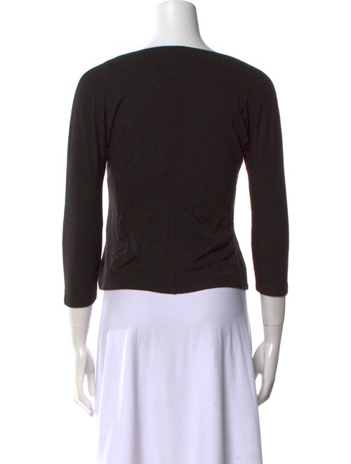 Max Mara Bateau Neckline Three-Quarter Sleeve Top