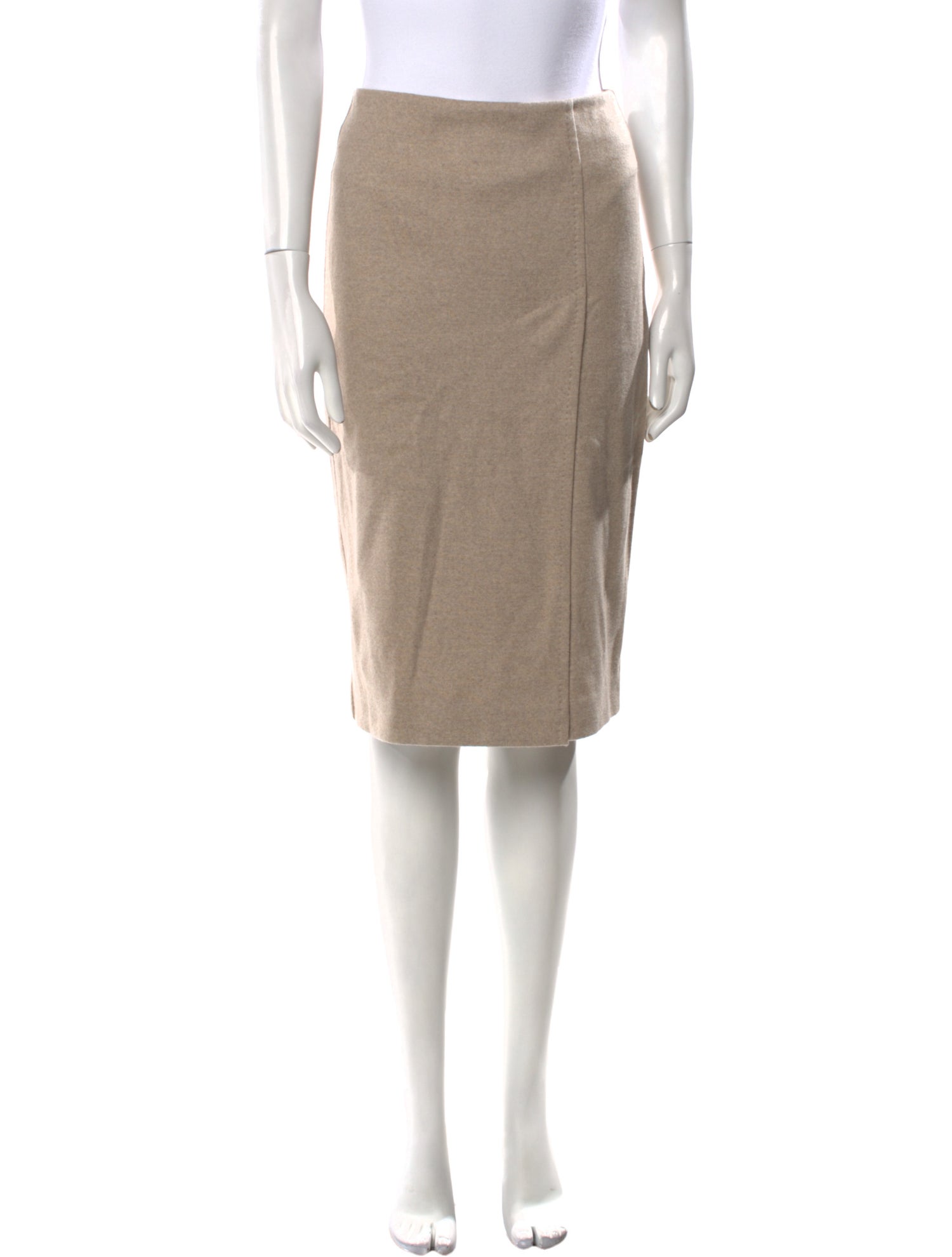 Max Mara Virgin Wool Knee-Length Skirt