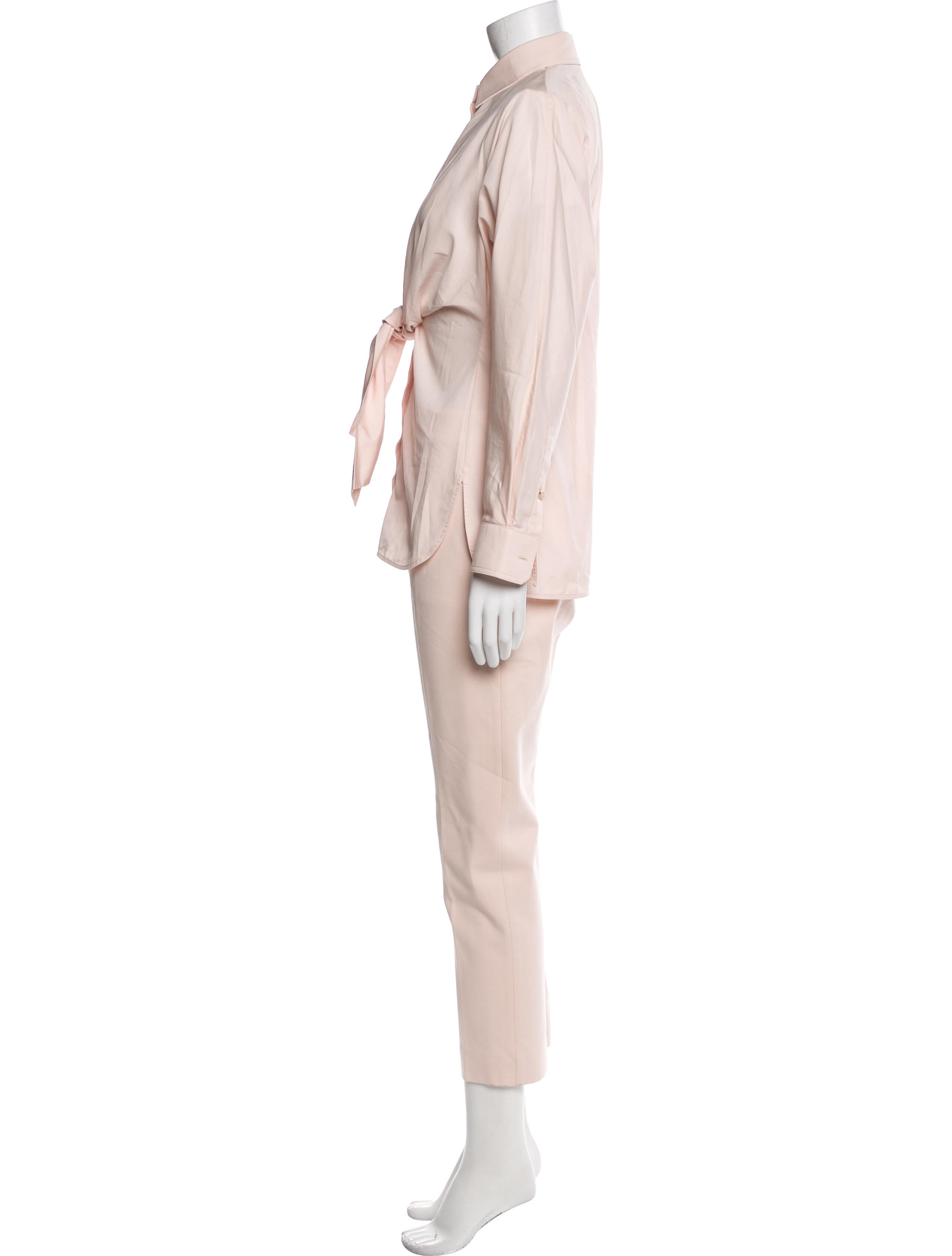 Max Mara Pleated Accents Pant Set