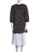 Max Mara Floral Print Bateau Neckline Tunic
