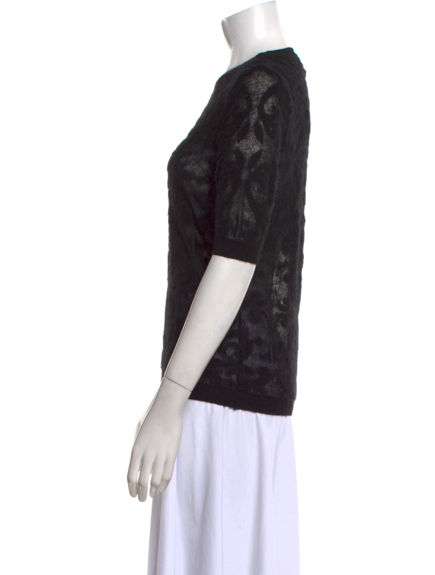 Max Mara Printed Crew Neck Sweater