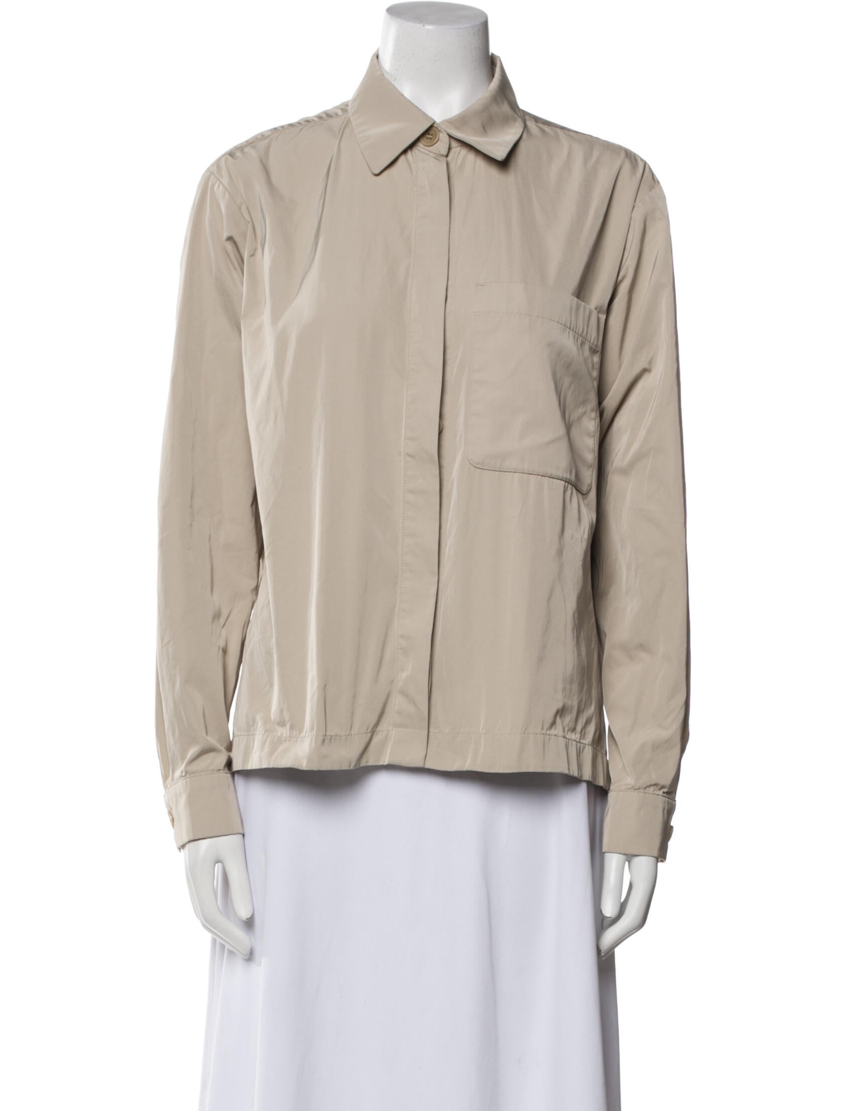 Max Mara Long Sleeve Button-Up Top