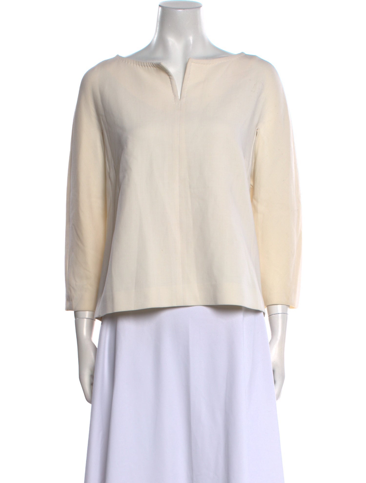 Max Mara Virgin Wool V-Neck Tunic