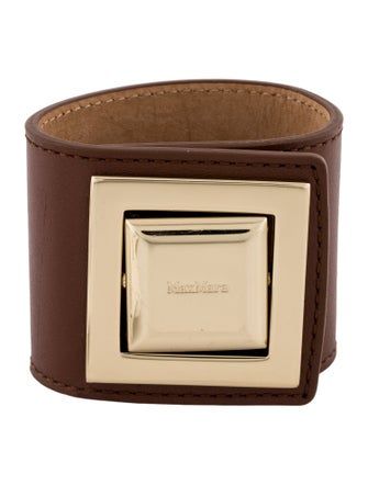 Max Mara Leather Hull Wrap Bracelet
