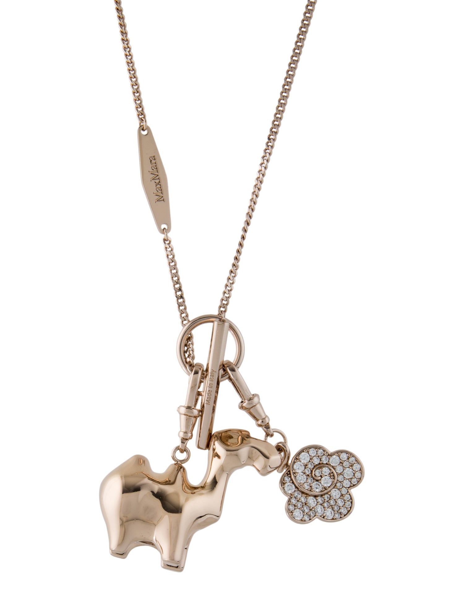 Max Mara Long Pendant Necklace