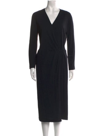 Max Mara Virgin Wool Midi Length Dress