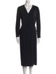 Max Mara Virgin Wool Midi Length Dress