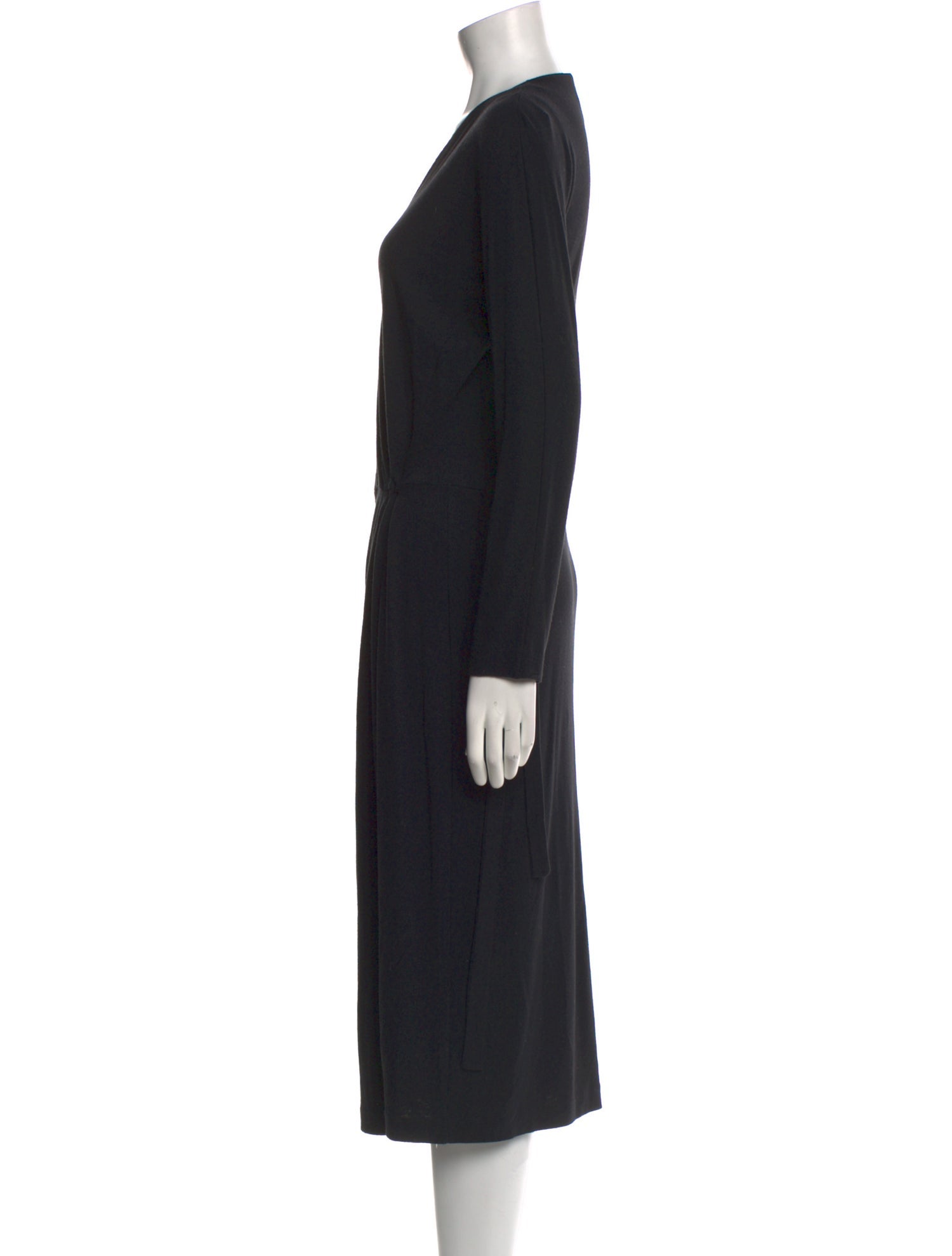 Max Mara Virgin Wool Midi Length Dress