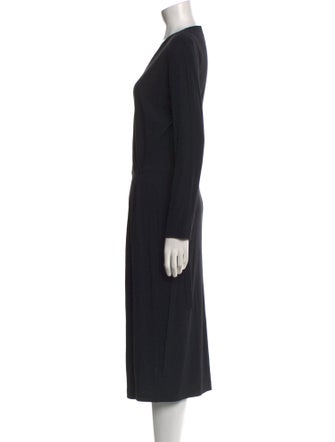 Max Mara Virgin Wool Midi Length Dress