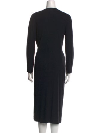 Max Mara Virgin Wool Midi Length Dress