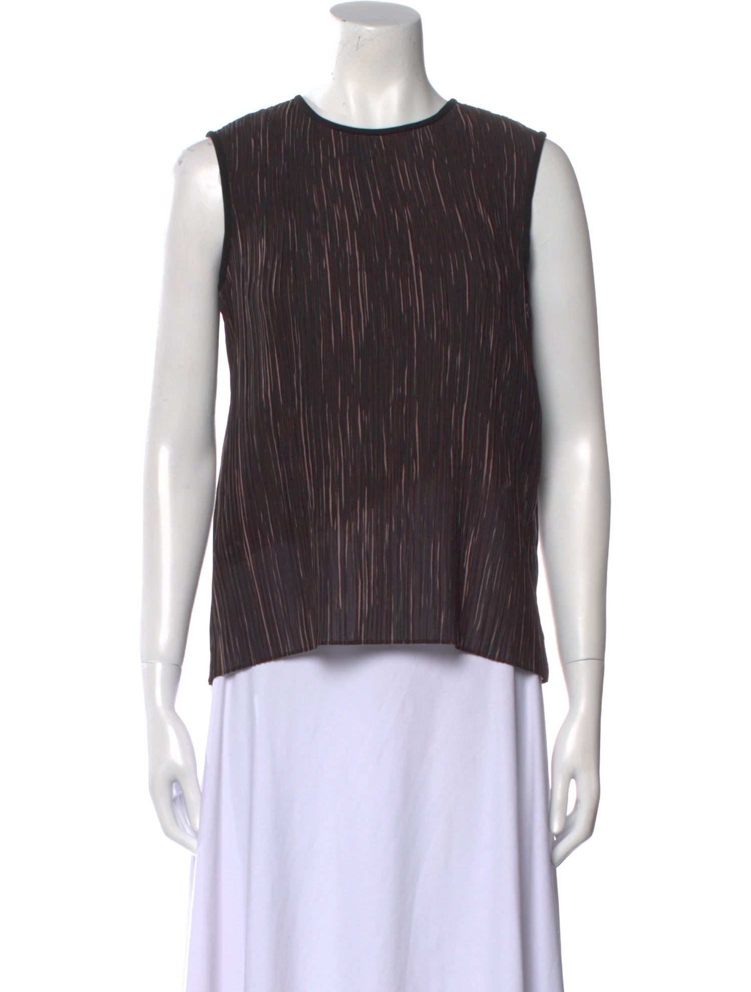 Max Mara Striped Crew Neck Top w/ Tags