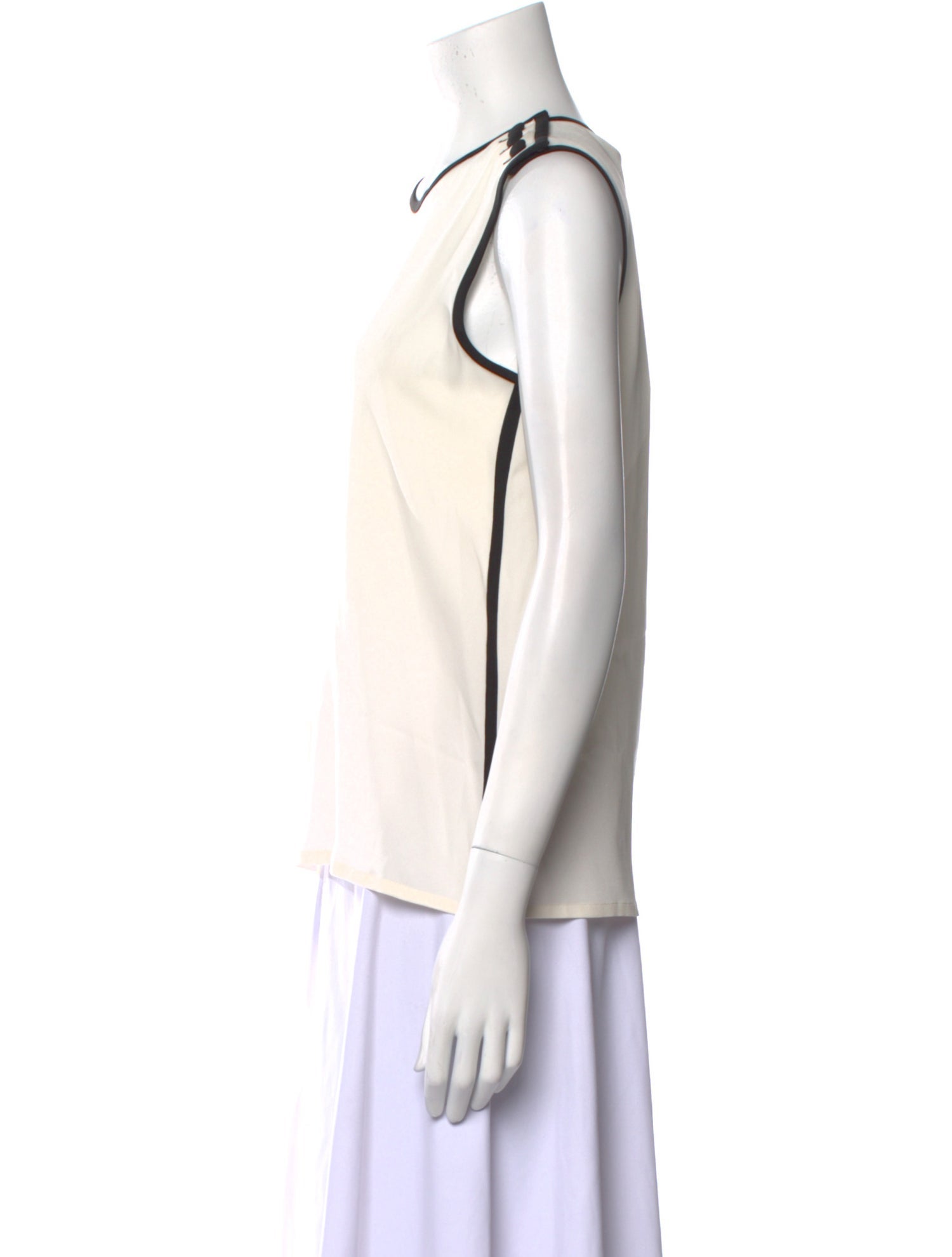 Max Mara Silk Scoop Neck Top w/ Tags