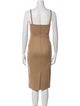 Max Mara Virgin Wool Midi Length Dress