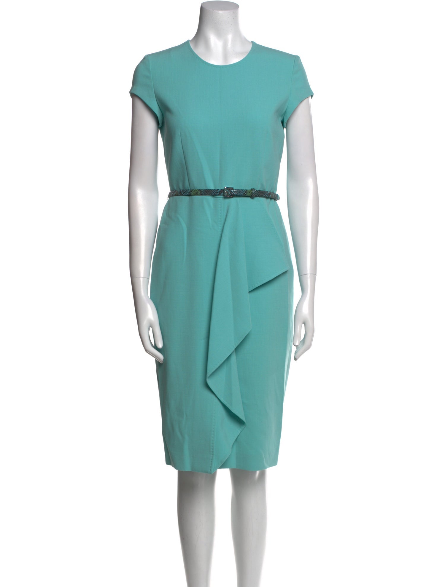 Max Mara Crew Neck Knee-Length Dress