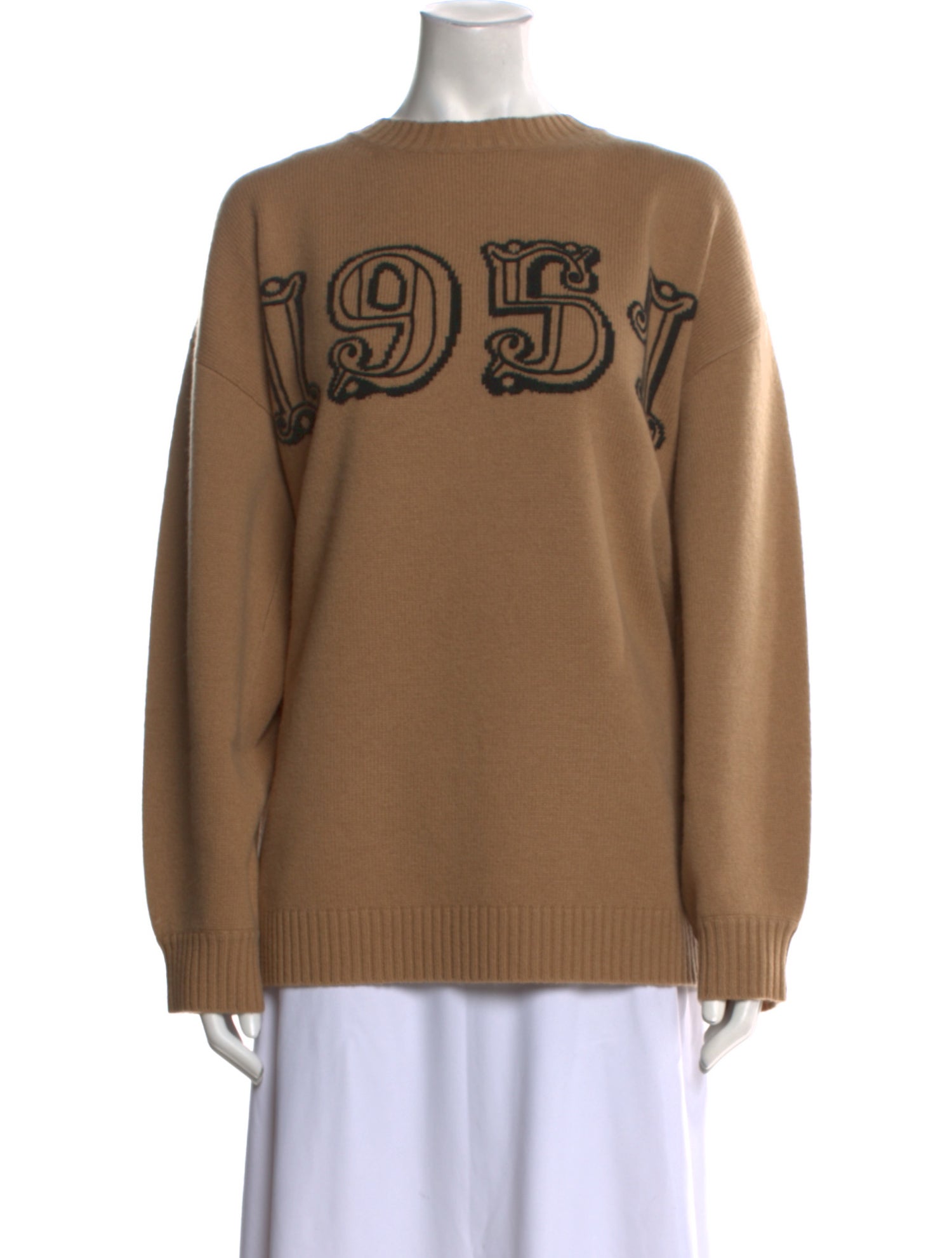 Max Mara Wool Graphic Print Sweater w/ Tags