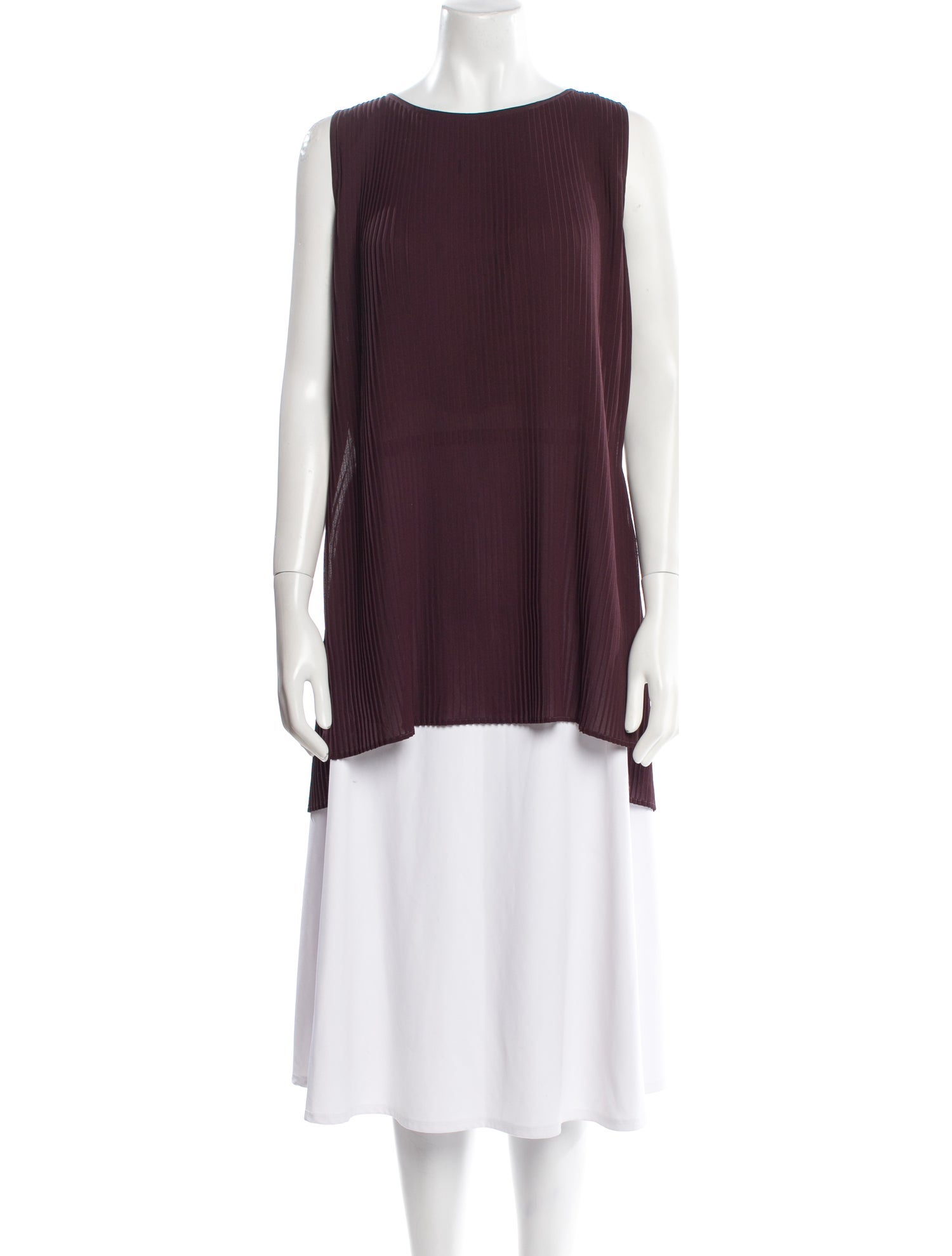 Max Mara Bateau Neckline Sleeveless Tunic