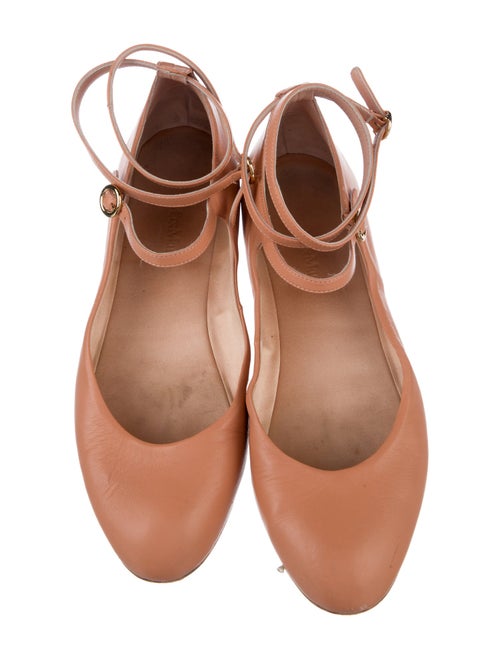 Max Mara Leather Mary Jane Flats