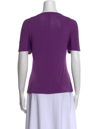 Max Mara Scoop Neck Short Sleeve T-Shirt