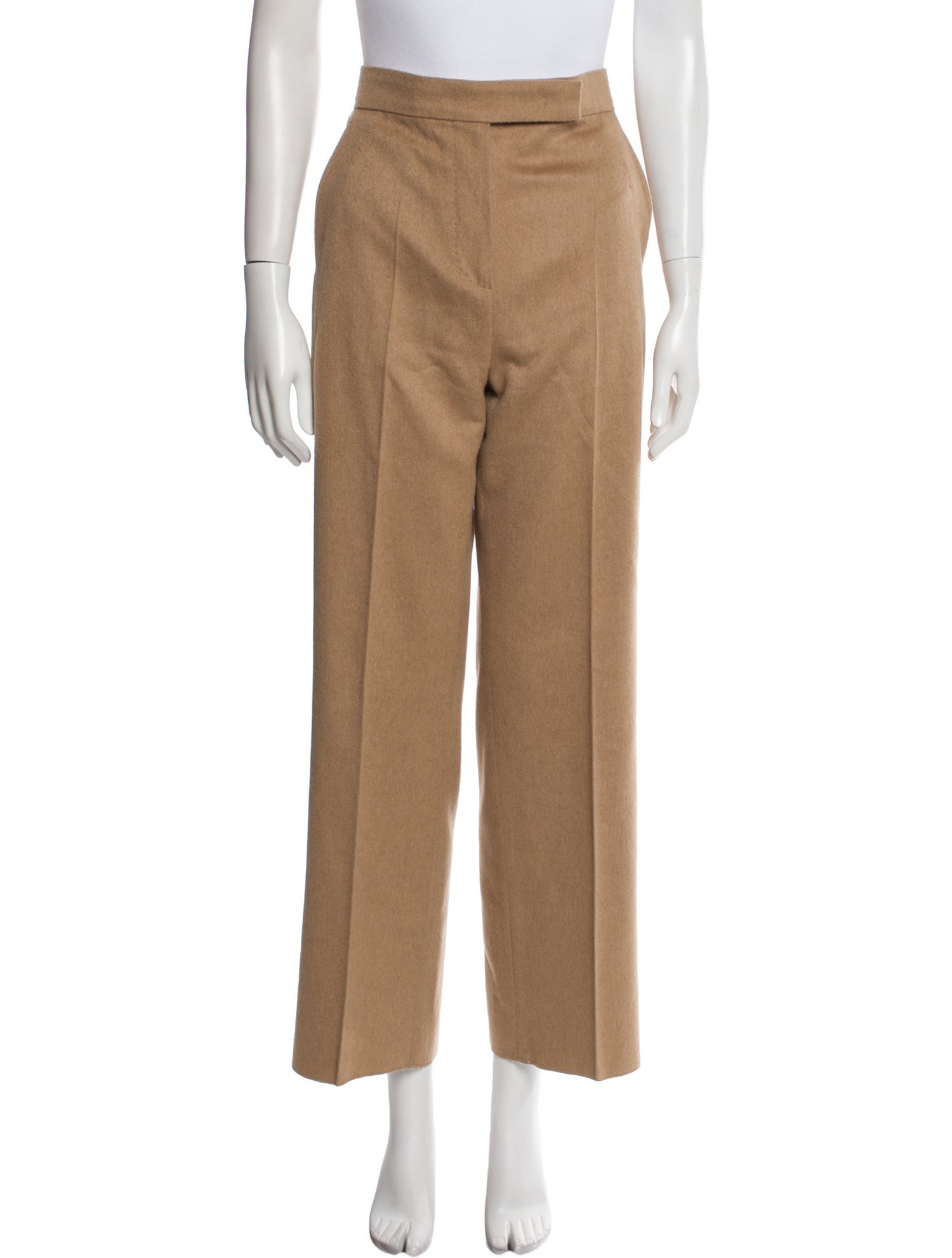 Max Mara Camel Hair Wide Leg Pants