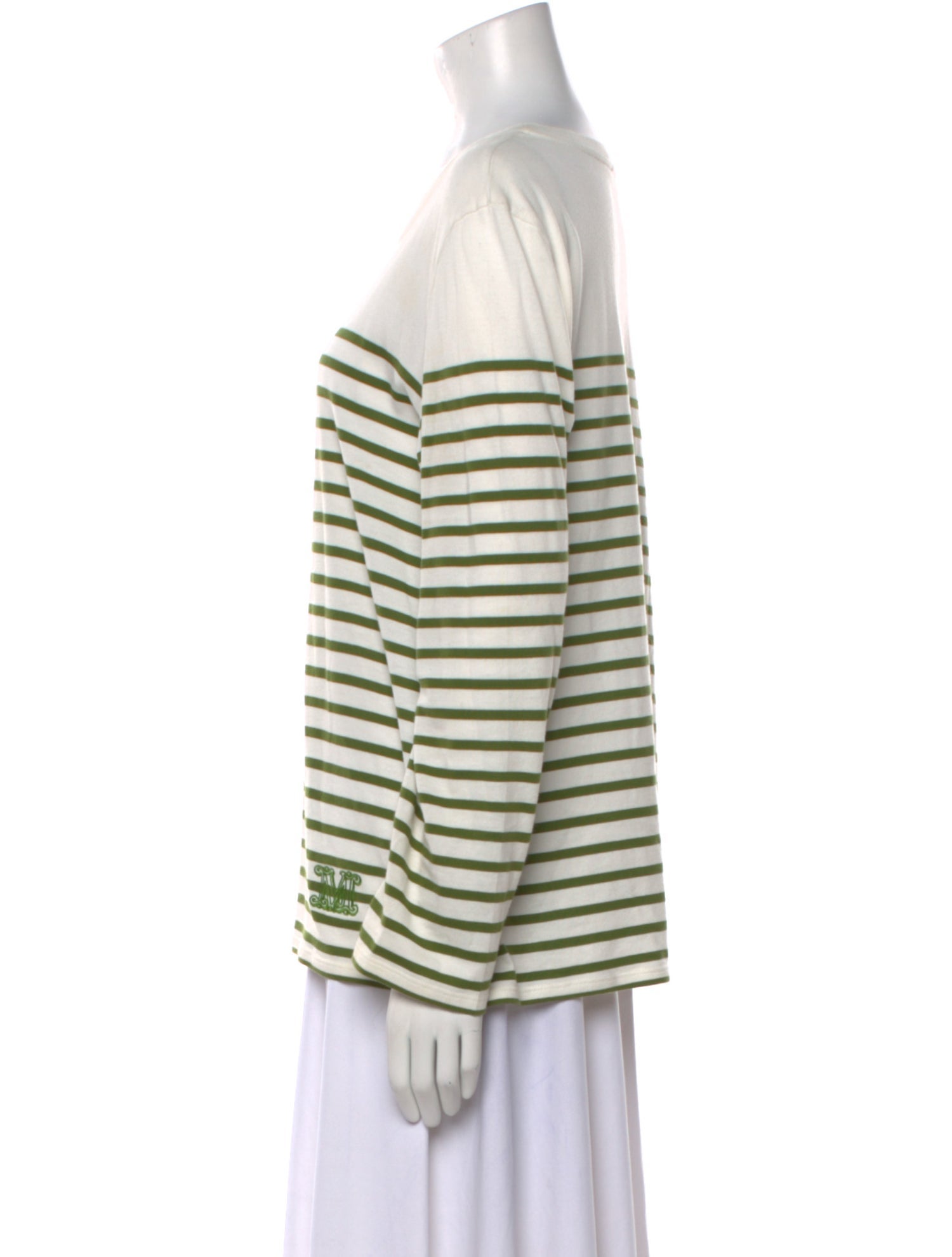 Max Mara Striped Scoop Neck T-Shirt