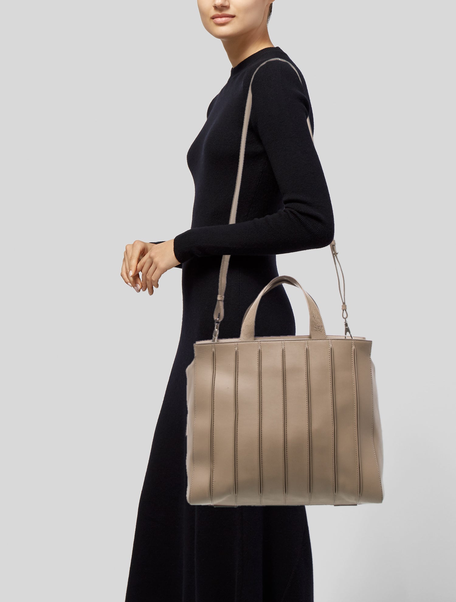Max Mara Leather Top Handle Bag