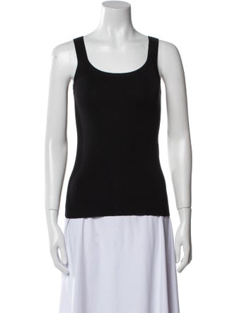 Max Mara Wool Scoop Neck Top