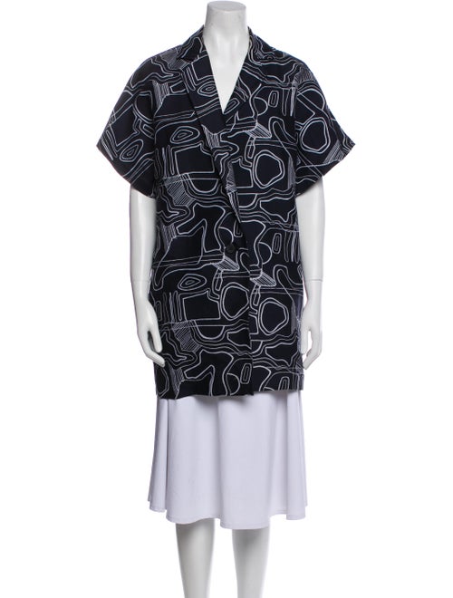 Max Mara Virgin Wool Printed Jacket