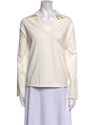 Max Mara V-Neck Long Sleeve Sweatshirt