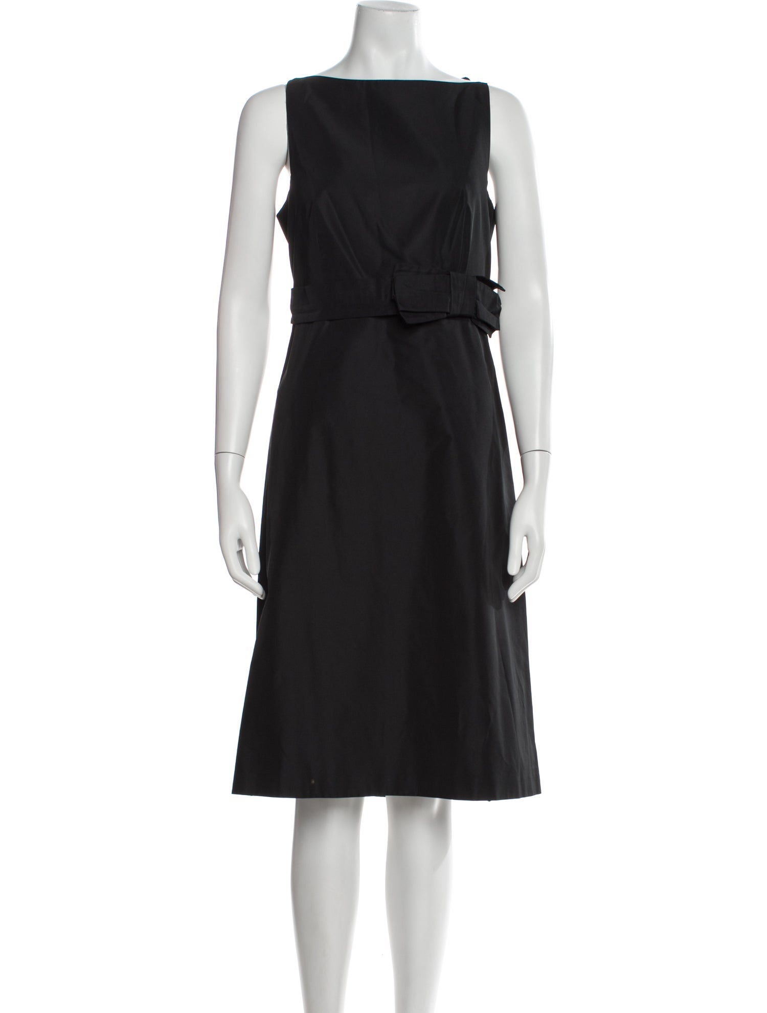 Max Mara Bateau Neckline Midi Length Dress