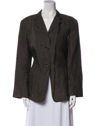 Max Mara Linen Striped Blazer