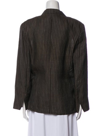 Max Mara Linen Striped Blazer