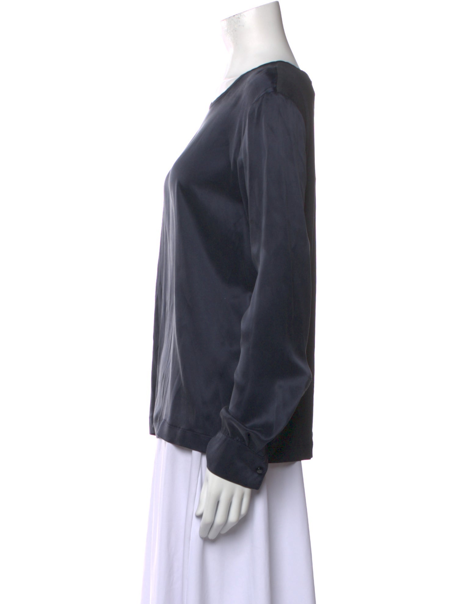 Max Mara Silk Scoop Neck Blouse w/ Tags