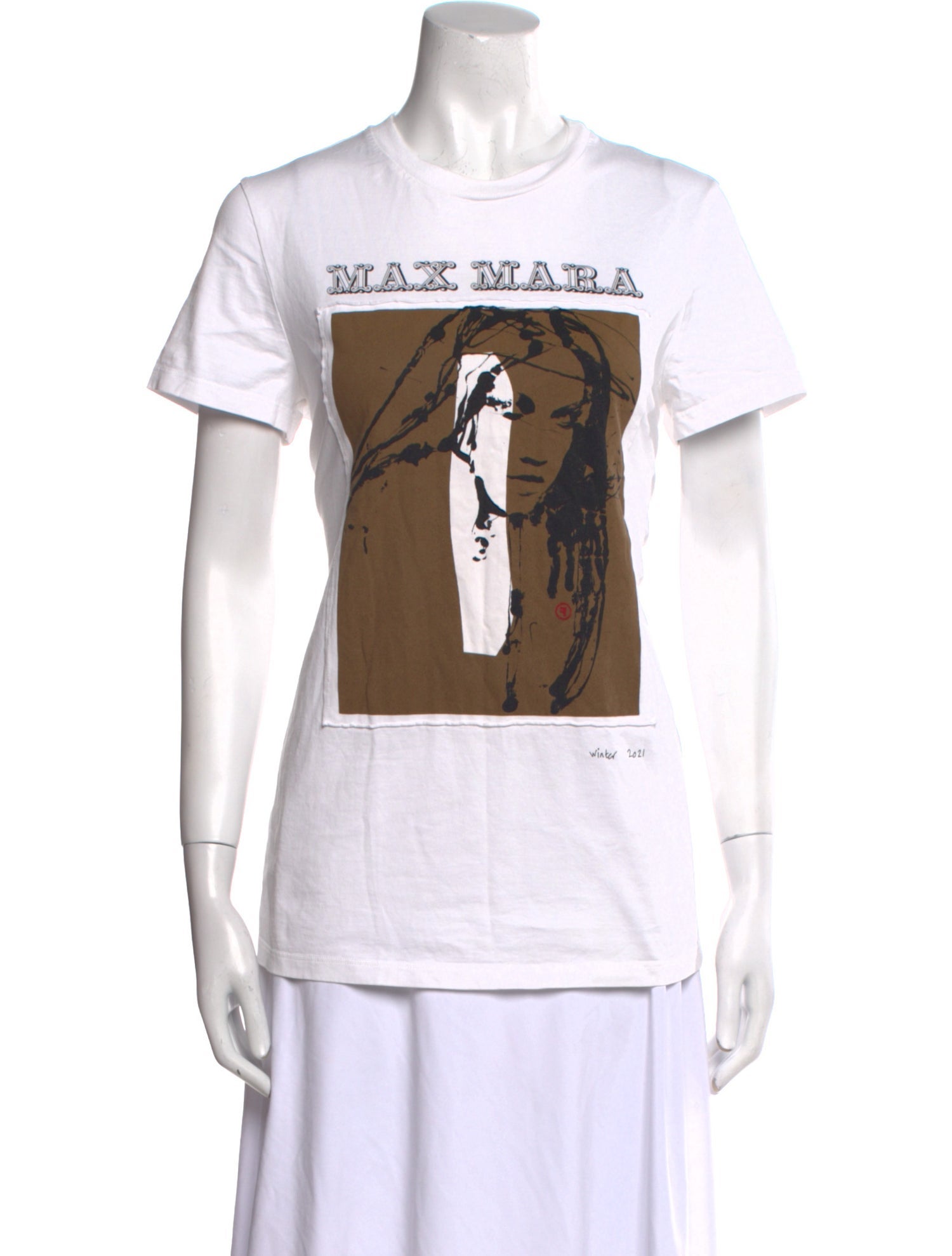 Max Mara Graphic Print Crew Neck T-Shirt