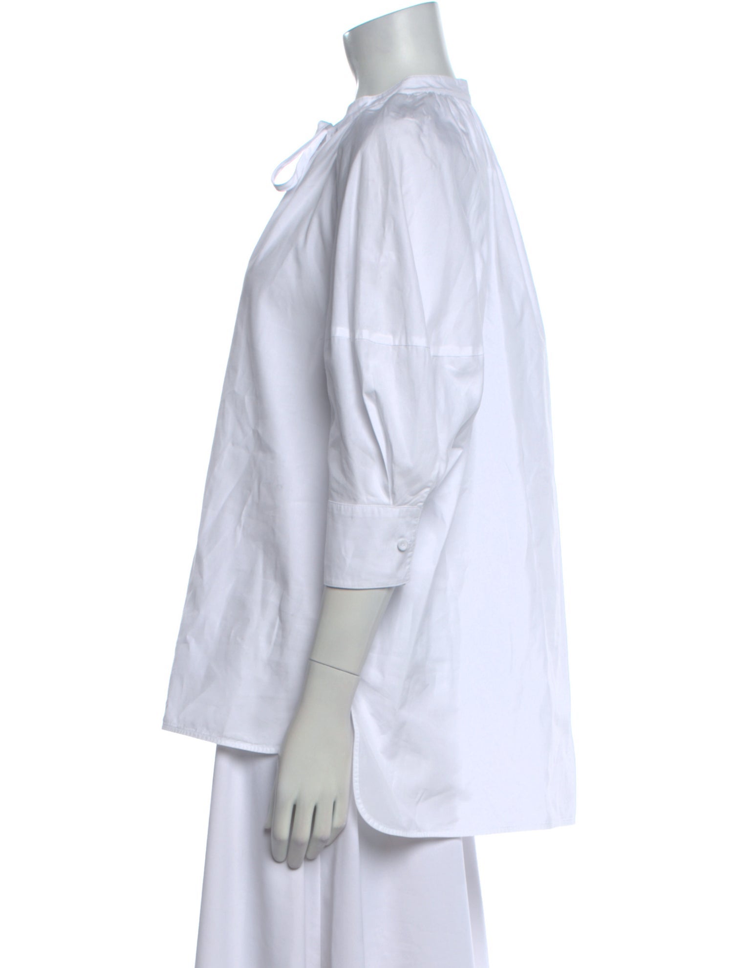 Max Mara Mock Neck Three-Quarter Sleeve Tunic