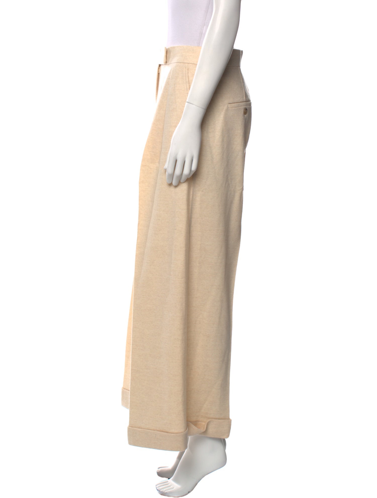Max Mara Virgin Wool Wide Leg Pants