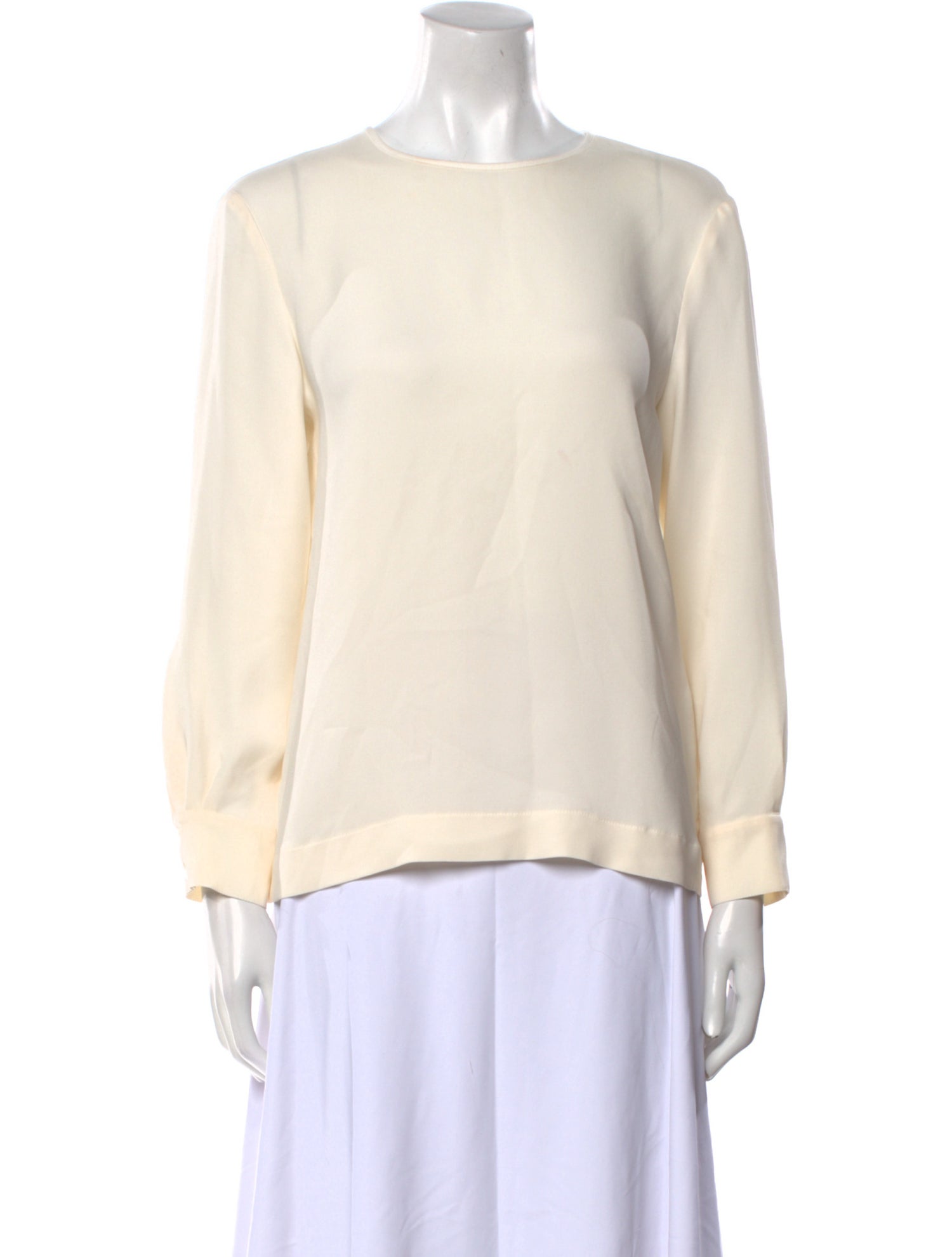 Max Mara Silk Bateau Neckline Sweatshirt