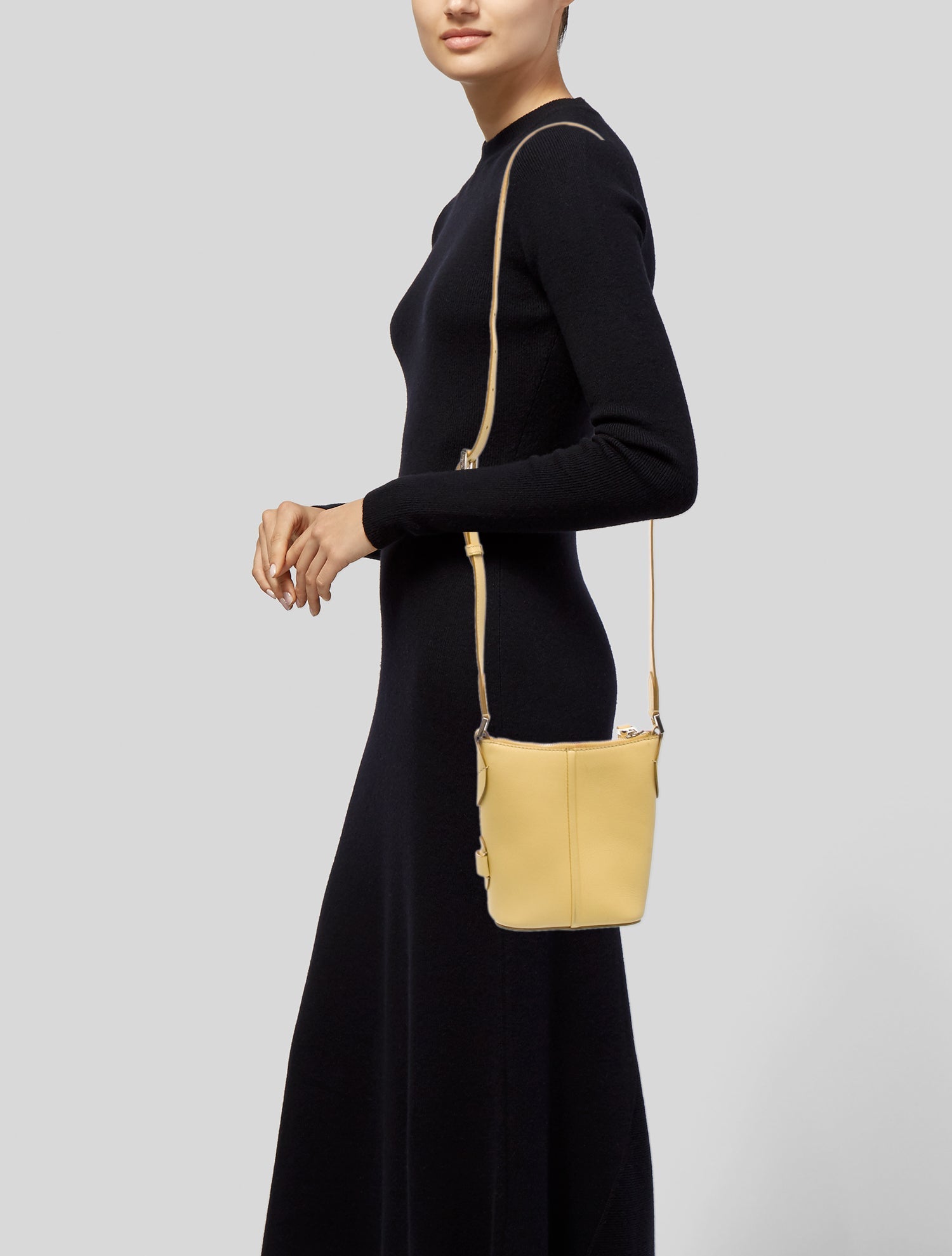 Max Mara Leather Messenger Bag