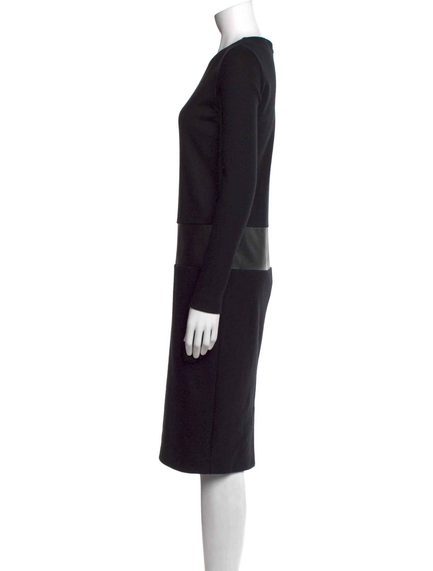 Max Mara Virgin Wool Knee-Length Dress