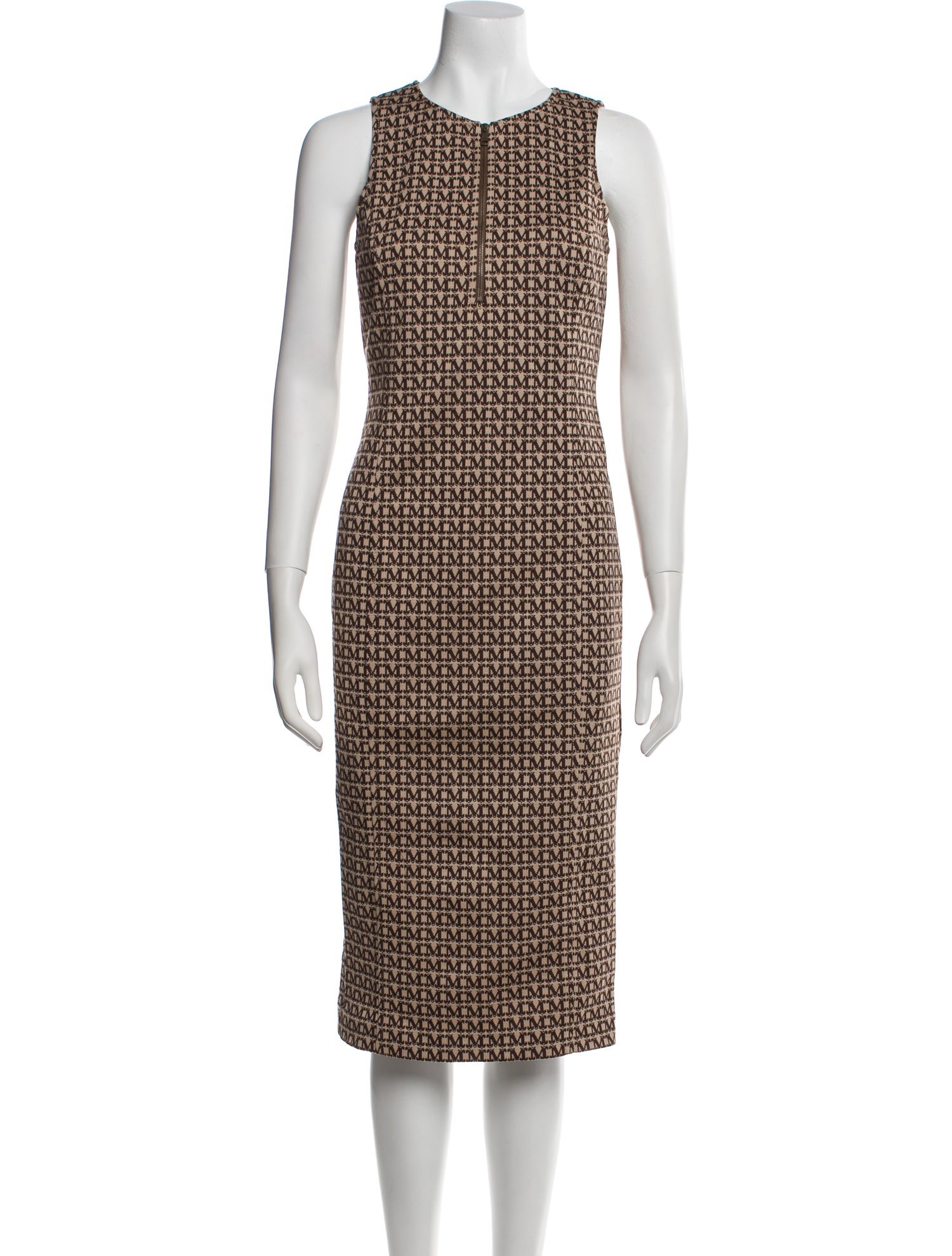 Max Mara Printed Midi Length Dress w/ Tags